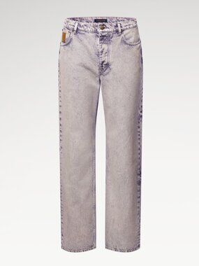 Louis Vuitton Lilac Faded Denim Skate Pants